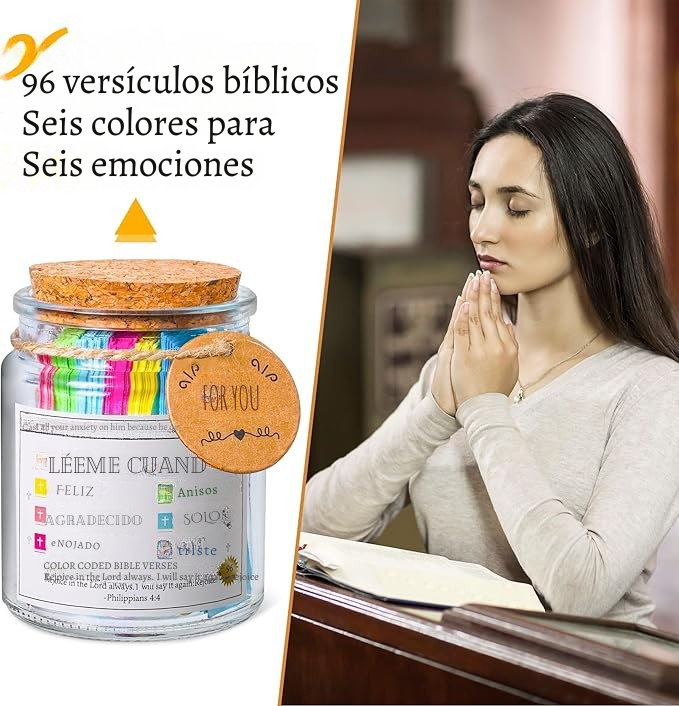 Frasco de versículos de la Biblia