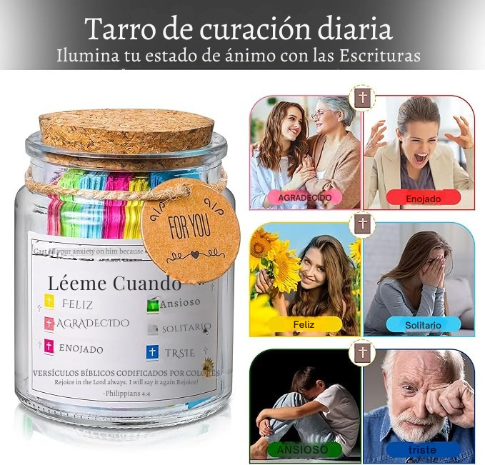 Frasco de versículos de la Biblia